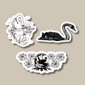 Swans Vintage Sticker Pack