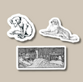 Dogs Vintage Sticker Pack