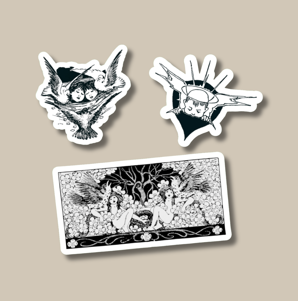 Angels Vintage Sticker Pack