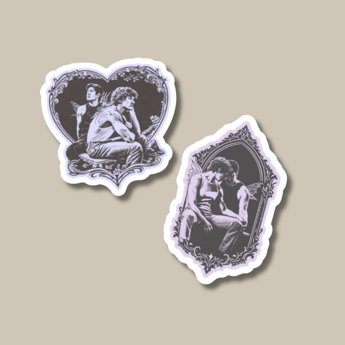 Heated Hockey Players Rivalry Sticker Set