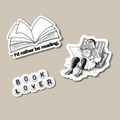 Book Lovers Reading Sticker Pack