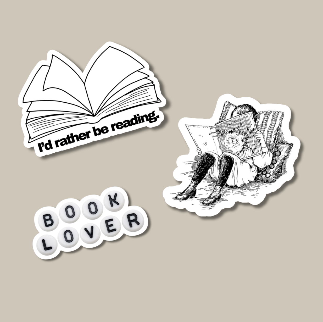 Book Lovers Reading Sticker Pack